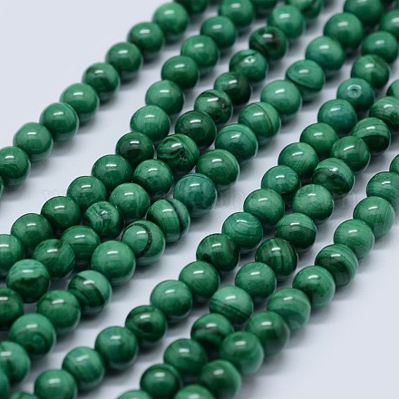 Chapelets de perles en malachite naturelle G-F571-27AB1-3mm-1