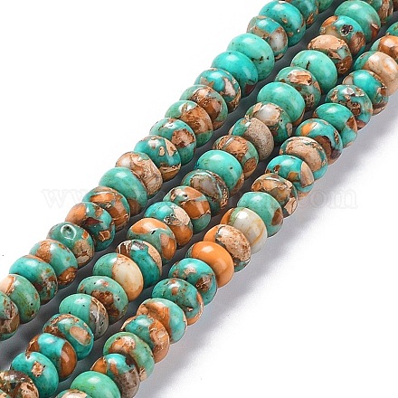 Chapelets de perles en turquoise synthétique G-C034-02C-1