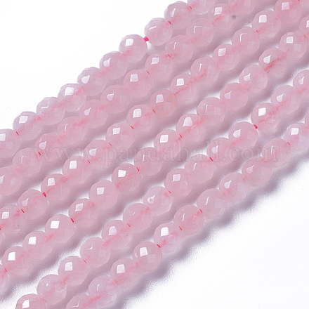 Chapelets de perles en quartz rose naturel G-F596-20-3mm-1