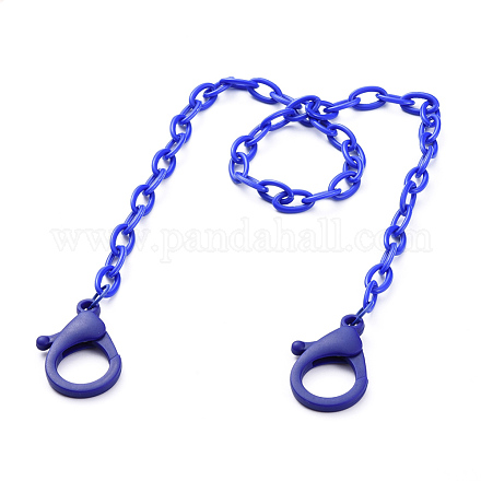 Персонализированные ожерелья-цепочки из абс-пластика NJEW-JN02850-05-1