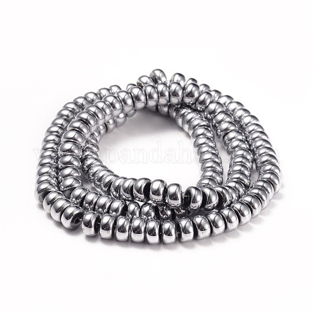 Electroplate Non-magnetic Synthetic Hematite Beads Strands G-I260-03B-1