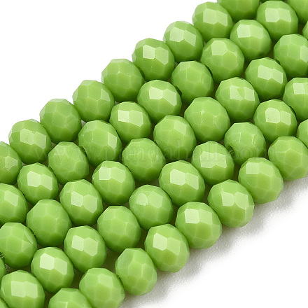 Chapelets de perles en verre opaque de couleur unie EGLA-A034-P3mm-D30-1