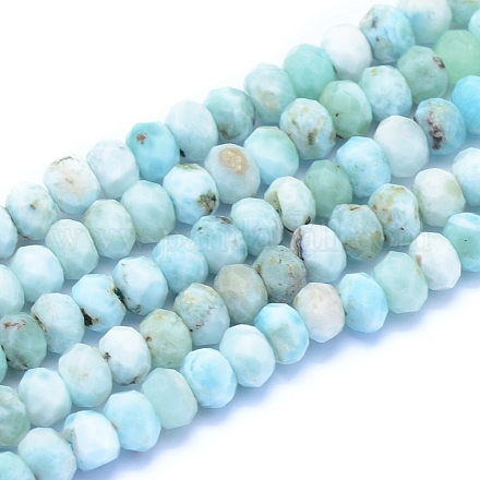 Natural Larimar Beads Strands G-I279-D01-04-1