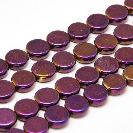 Chapelets de perles en hématite synthétique sans magnétiques G-T060-10mm-01A-1