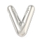 Non-Tarnish 304 Stainless Steel Pendants, Balloon Letter Charm, Letter V, 19x16x5mm, Hole: 1.5x2mm