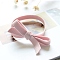 Polyester Hair Ties, Bowknot, Pink, 9x55mm