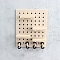 Plastic Wall Mounted Pegboard Miniature Ornaments, Micro Landscape Home Dollhouse Accessories, Pretending Prop Decorations, Navajo White, 100x80x23mm