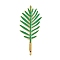 304 Stainless Steel Hair Bobby Pins, Leaf, Golden, 59.5x25x6mm