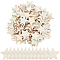 120Pcs 1.97 Inch Star Wooden Cutouts Unfinished Wood Pieces Burlywood Natural Wood Craft Blanks Stars Shaped Tags Ornaments for DIY Painting Engraving Arts Crafts Projects Crafts Decorations