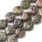 Natural Leopard Skin Jasper Beads Strands, Flat Oval, 15~16x13.5~14x6~7mm, Hole: 1mm, about 26pcs/strand, 15.79''(40.1cm)