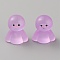 Luminous Resin Doll Ornaments, Glow in the Dark, Micro Landscape Display Decoration, Violet, 9x13.5~14x16~16.5mm