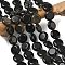 Natural Golden Sheen Obsidian Beads Strands, Flat Round, 15~15.5x6mm, Hole: 0.8~1mm, about 26pcs/strand, 15.55~15.71 inch(39.5~39.9cm)
