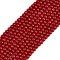 Synthetic Coral Beads Strands, Round, FireBrick, 3mm, Hole: 0.8mm, about 148pcs/strand, 16.46''(41.8cm)