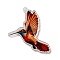 Acrylic Pendants, Animals, Bird, 44x30.5x1.8mm, Hole: 1.6mm