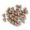 Plastic Imitation Pearl Beads, Round, Tan, 8x7.5mm, Hole: 1.2mm