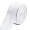 Cotton Twill Wide Ribbon, White, 2 inch(50mm), about 10.94~12.03 Yards(10~11m)/Roll