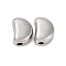 304 Stainless Steel Beads, Bean, Anti-Tarnish, Stainless Steel Color, 11.5x8.5x6.5mm, Hole: 2.5mm