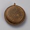 Flower Pattern Leather Tape Measure, for Body, Sewing, Tailor, Clothes, Flat Round, 75.5x69x20mm