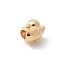 Brass Beads, Duck, Real 18K Gold Plated, 9.5x6.5x9.5mm, Hole: 3mm