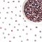 50G Imitation Cat Eye Glass Seed Beads, Rondelle, Two Tone, Indian Red, 4~4.5x2.5~3mm, Hole: 1.2~1.5mm