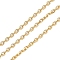 Ion Plating(IP) 304 Stainless Steel Link Chains, with Spool, Soldered, Real 18K Gold Plated, 4x2.5x0.5mm, about 32.81 Feet(10m)/Roll