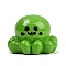 Halloween Resin Display Decorations, for Home Office Desk Decoration, Lime Green, Octopus, 23.5x21x17.5mm