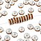 Brass Grade A Rhinestone Spacer Beads, Straight Flange, Rondelle, Silver, Topaz, 8x3.8mm, Hole: 1.5mm