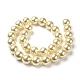 Umweltfreundliche runde Perlenstränge aus gefärbtem Glasperlen HY-A002-14mm-RB012-3