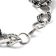 Bracelets de chaîne à maillons de lion en alliage rétro pour femmes et hommes BJEW-L684-006AS-3