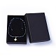 Electroplate Glass Braided Beads Bracelets BJEW-JB04307-06-4
