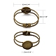 Accessoire de bricolage de bracelet en laiton MAK-Q011-73AB-25mm-4