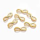Antique Golden Tibetan Style Alloy Infinity Pendants for Jewelry Making X-TIBEP-A18547-AG-LF-1