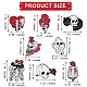 8Pcs 8 Style Skull Skeleton Ghost Enamel Pin JEWB-SZ0001-52-7
