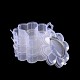3 couches total de 14 compartiments en forme de fleur conteneurs de stockage des billes en plastique CON-L001-06-3