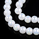 Chapelets de perles en verre d'imitation jade électrolytique GLAA-T032-J4mm-AB01-2