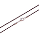 Herstellung von Pandahall-Elite-Halsketten aus Lederband MAK-PH0002-1.5mm-02-3