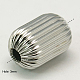 304 Stainless Steel Corrugated Beads STAS-G010-10x15mm-1-2