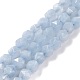 Natürliche Aquamarin Perlen Stränge G-P488-03A-1