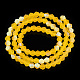 Imitano i fili di perle di vetro smerigliato bicono di cristallo austriaco GLAA-F029-TM4mm-A22-3