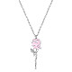 Shegrace rose rhodié 925 colliers pendentif en argent sterling JN994A-1