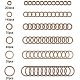 真鍮の分割リングと真鍮のリングアシスタントツール  アンティークブロンズ  13x5x1.5cm KK-PH0034-52AB-4