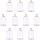 PandaHall Elite 20 Sets Clear Glass Bottle Pendant Makings Sets with Silver Brass Pendant Bails and Drop Glass Cover For Jewelry Pendant Making DIY-PH0025-05-1