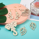 Kits de fabrication de boucles d'oreilles pendantes en filigrane biyun diy DIY-BY0001-33-6