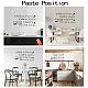 PVC Quotes Wall Sticker DIY-WH0200-069-3