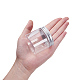 Benecreat 20 pack 1 oz / 30 ml colonne récipients de stockage en plastique transparent bocaux organisateurs avec couvercles à visser en aluminium CON-BC0004-81-4