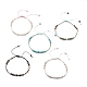 Bracciali di perline intrecciati con fili di nylon regolabili BJEW-JB05504-1