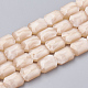 Chapelets de perles en verre opaque de couleur unie GLAA-N032-04N-1