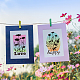 塩ビプラスチックスタンプ  DIYスクラップブッキング用  装飾的なフォトアルバム  カード作り  スタンプシート  花の生活模様  16x11x0.3cm DIY-WH0167-56-972-3