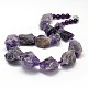Diseño perfecto de piedras preciosas naturales collares de abalorios NJEW-L345-E11-1