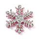 Schneeflocke Filz Stoff Weihnachtsmotiv dekorieren DIY-H111-B03-1